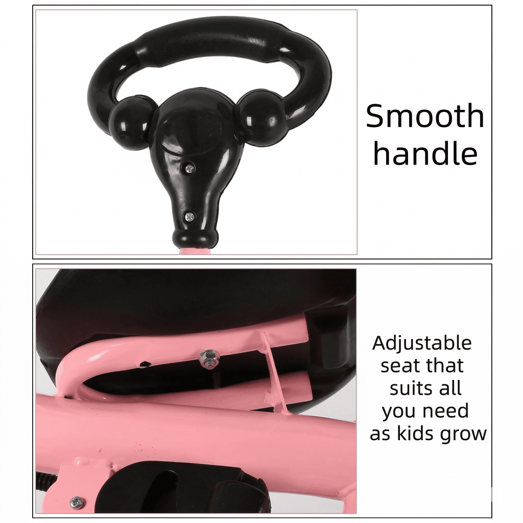YOMO BABY 3 Wheels Trolley Bike for Baby Girl & Boy with Control Push Handle Stroller Bike